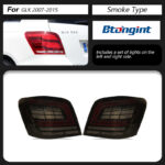 For 2007-2015 Mercedes-Benz GLK Tail Light Assembly, Upgrade LED Running Brake Light Sequential Turn Signal Lamp