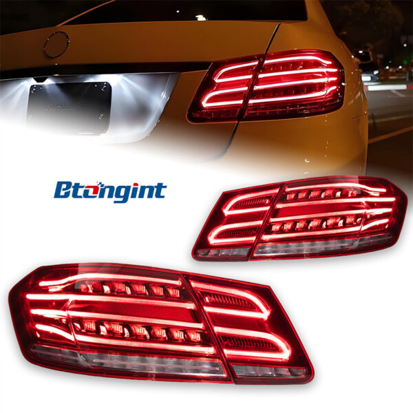 For 2009‑2013 Mercedes‑Benz E‑Class W212 Tail Light Assembly, Upgrade New‑Style LED Running, Brake & Turn Signal Lamp