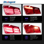 For 2009‑2014 Chevrolet Cruze Tail Light Assembly, Modified Mercedes‑Benz Style LED Rear Tail Lights.