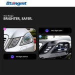 For 2010‑2013 Mercedes‑Benz E‑Class W212 Headlight Assembly, Upgrade LED Lens DRL Sequential Turn Signal Lamp