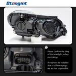 For 2010‑2013 Mercedes‑Benz E‑Class W212 Headlight Assembly, Upgrade LED Lens DRL Sequential Turn Signal Lamp