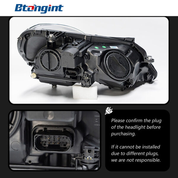 For 2010‑2013 Mercedes‑Benz E‑Class W212 Headlight Assembly, Upgrade LED Lens DRL Sequential Turn Signal Lamp