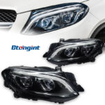 For 2012‑2015 Mercedes‑Benz GLE W166 Headlight Assembly, Upgrade LED Lens Headlight & Daytime Running Light