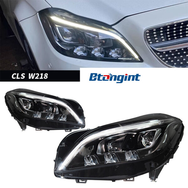 For 2012‑2017 Mercedes‑Benz CLS W218 Headlight Assembly CLS260 CLS320 Upgrade High‑Spec LED Headlamp