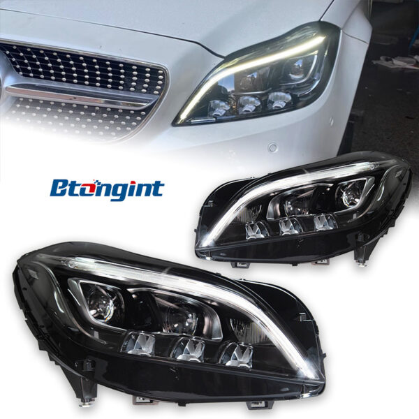 For 2012‑2017 Mercedes‑Benz CLS W218 Headlight Assembly CLS260 CLS320 Upgrade High‑Spec LED Headlamp