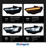 For 2017-2020 Audi A3 8V Headlight Assembly – LED Projector Headlight with Running Water DRL & Sequential Turn Signal, Aftermarket Upgrade
