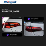 For 2013‑2019 Audi A3 Sportback Tail Light Assembly Upgrade LED Sequential Turn Signal, Old To New Rear Lamp Retrofit