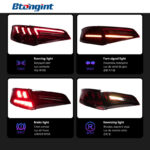 For 2013‑2019 Audi A3 Sportback Tail Light Assembly Upgrade LED Sequential Turn Signal, Old To New Rear Lamp Retrofit