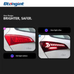 For 2009‑2015 Audi Q5 Tail Light Assembly Retrofit Q7‑Style Dynamic LED Sequential Flowing Turn Signal Rear Lamp