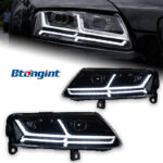 For 2005‑2011 Audi A6L C6 Headlight Assembly Retrofit, Scanning Sequential DRL, LED Projector Head Lamp