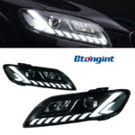 For 2006‑2015 Audi Q7 Headlight Assembly Retrofit, LED DRL, Laser Projector Headlamp, Sequential Turn Signal