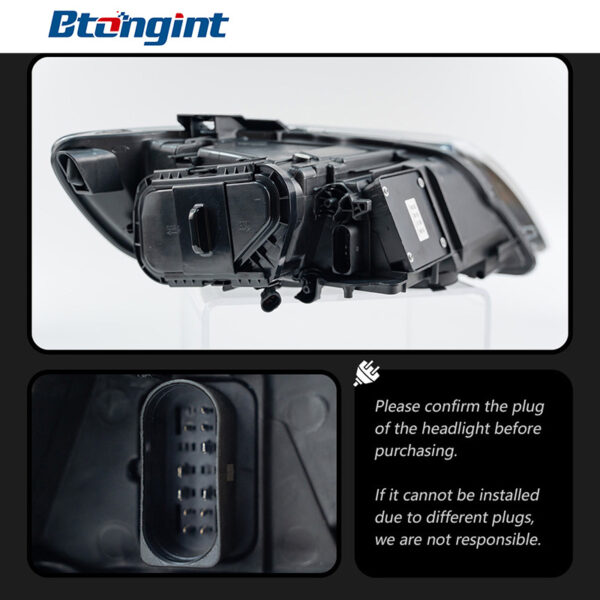 For 2006‑2015 Audi Q7 Headlight Assembly Retrofit, LED DRL, Laser Projector Headlamp, Sequential Turn Signal