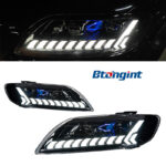 For 2006‑2015 Audi Q7 Headlight Assembly Retrofit, LED Laser Projector Headlamp, DRL & Sequential Turn Signal