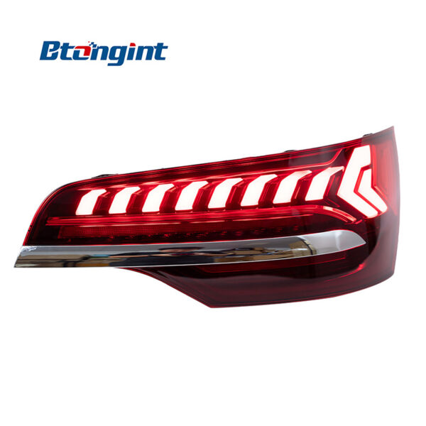 For 2006‑2015 Audi Q7 Retrofit Through‑Type Tail Light Assembly, Old‑to‑New Full‑LED Sequential Running Turn Signal Rear Lamp