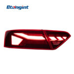 For 2008‑2016 Audi A5 Retrofit New RS‑Style Tail Light Assembly, LED Running, Turn & Brake Light Rear Lamp