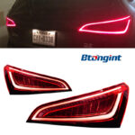 For 2008‑2017 Audi Q5 Old‑to‑New Upgrade Tail Light Assembly, LED Light Guide Running & Brake Rear Lamp