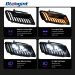 For 2008‑2018 Audi Q5 Headlight Assembly Retrofit, LED Laser Projector Headlamp, Sequential Turn Signal