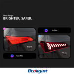 For 2008‑2018 Audi Q5 Tail Light Assembly Retrofit, Q7‑Style Dynamic Sequential LED Turn Signal Rear Lamp