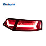 For 2009‑2012 Audi A6L Tail Light Assembly Retrofit, LED Running Light & Sequential Turn Signal Rear Lamp