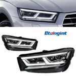 For 2009‑2018 Audi Q5 Headlight Assembly Retrofit, New Q5L‑Style Matrix LED Headlamp with Daytime Running Light