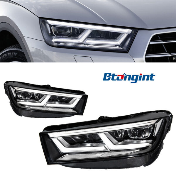 For 2009‑2018 Audi Q5 Headlight Assembly Retrofit, New Q5L‑Style Matrix LED Headlamp with Daytime Running Light