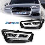 For 2009‑2018 Audi Q5 Headlight Assembly Retrofit, New Q5L‑Style Matrix LED Headlamp with Daytime Running Light