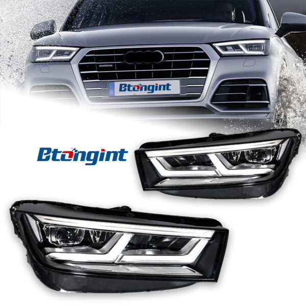 For 2009‑2018 Audi Q5 Headlight Assembly Retrofit, New Q5L‑Style Matrix LED Headlamp with Daytime Running Light