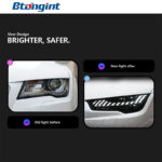 For 2011‑2018 Audi A7 Headlight Assembly Retrofit, RS‑Style LED Projector Headlamp with DRL & Sequential Turn Signal