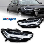 For 2012‑2015 Audi A6L C7 Headlight Assembly Retrofit Upgrade, LED Projector Headlamp