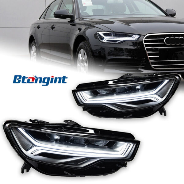 For 2012‑2015 Audi A6L C7 Headlight Assembly Retrofit Upgrade, LED Projector Headlamp
