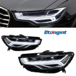 For 2012‑2015 Audi A6L C7 Headlight Assembly Retrofit Upgrade, LED Projector Headlamp