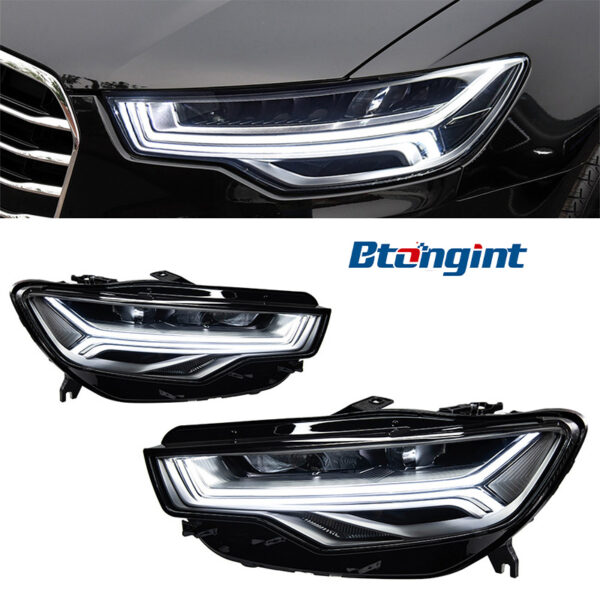 For 2012‑2015 Audi A6L C7 Headlight Assembly Retrofit Upgrade, LED Projector Headlamp