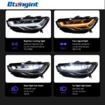 For 2012‑2015 Audi A6L C7 Headlight Assembly Retrofit Upgrade, LED Projector Headlamp