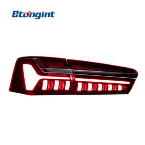 For 2012‑2015 Audi A6 C7 Tail Light Assembly Retrofit, LED Sequential Turn Signal & Brake Light Through‑Type Rear Lamp