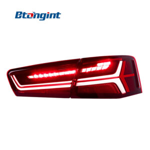 Tail Light Assembly For Audi A6 A6L C7 2012‑2016, Upgrade To C7PA Fishbone Style, LED Sequential Flowing Turn Signal Rear Lamp