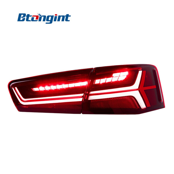 Tail Light Assembly For Audi A6 A6L C7 2012‑2016, Upgrade To C7PA Fishbone Style, LED Sequential Flowing Turn Signal Rear Lamp