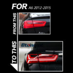Tail Light Assembly For Audi A6 A6L C7 2012‑2016, Upgrade To C7PA Fishbone Style, LED Sequential Flowing Turn Signal Rear Lamp