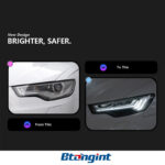 Headlight Assembly For Audi A6L C7 2012‑2018, Five‑Bar Style LED Bi‑Xenon Projector Headlamp With Sequential Flowing Turn Signal