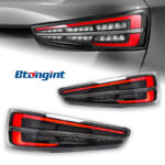 Taillight Assembly For Audi Q3 2013‑2018, Modified New‑Style LED Running Light, Brake Light With Sequential Flowing Turn Signal