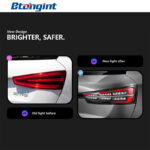 Taillight Assembly For Audi Q3 2013‑2018, Modified New‑Style LED Running Light, Brake Light With Sequential Flowing Turn Signal