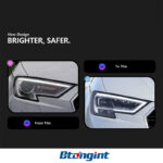 Headlight Assembly For Audi A3 2013‑2020, Base‑to‑High‑Spec Upgrade LED Daytime Running Light, Turn Signal, Bi‑Xenon Projector Lens Headlamp