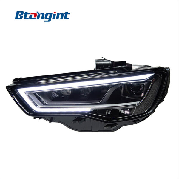 Headlight Assembly For Audi A3 2013‑2020 Retrofit LED Daytime Running Light, Old To New S3 / RS3‑Style DRL