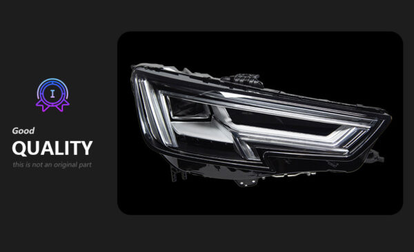 Headlight Assembly For Audi A4 B9 / A4L 2017‑2019 Retrofit LED Headlamp, Sequential Turn Signal