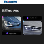 Headlight Assembly For Audi A4 B9 / A4L 2017‑2019 Retrofit LED Headlamp, Sequential Turn Signal
