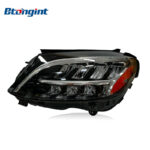 OEM US‑Spec LED Headlight Assembly With Amber Marker For Mercedes‑Benz C‑Class W205 W206 C200 C300, Original Used Front Headlamp