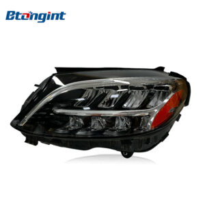 OEM US‑Spec LED Headlight Assembly With Amber Marker For Mercedes‑Benz C‑Class W205 W206 C200 C300, Original Used Front Headlamp