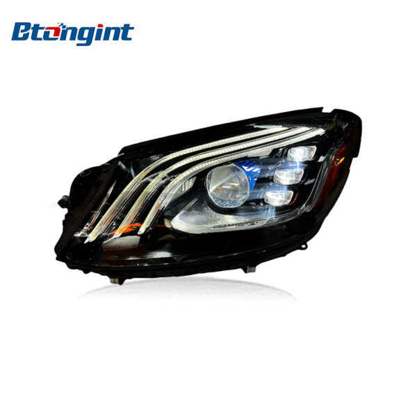 OEM US‑Spec LED Headlight Assembly With Amber Marker For Mercedes‑Benz S‑Class W222 S320 S400 S450 S500 S600, Original Used Front Headlamp
