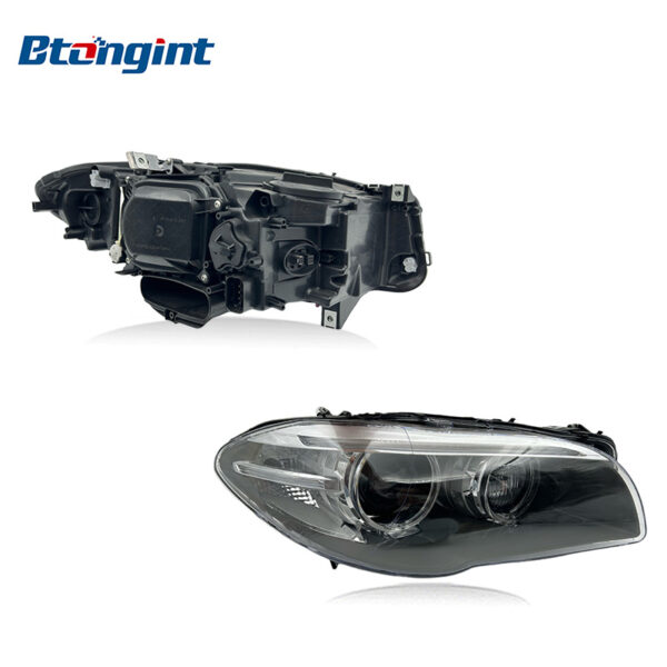 OEM US‑Spec Headlight Assembly With Amber Marker For 2015 BMW 5‑Series F10 F18 520 523 525 530 535, Original Used Front Headlamp