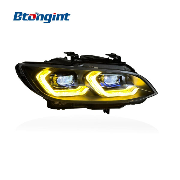 For 2007-2010 BMW 3 Series E92 E93 M3 Headlight Assembly, Bi-color Version LED Headlamp Upgrade