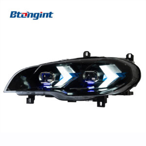 Suitable for 07‑13 BMW X5 E70 Headlight Assembly, Modified LED Lens Headlights with DRL & Turn Signals